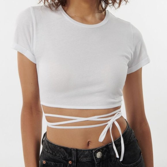 Tied-Up Micro Tee - Picture 1 of 2